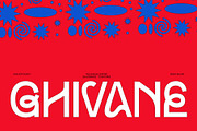Ghivane - Quirky Trendy Logo Font, a Sans Serif Font by Casloop Studio (Thumbnail 1 of 9)