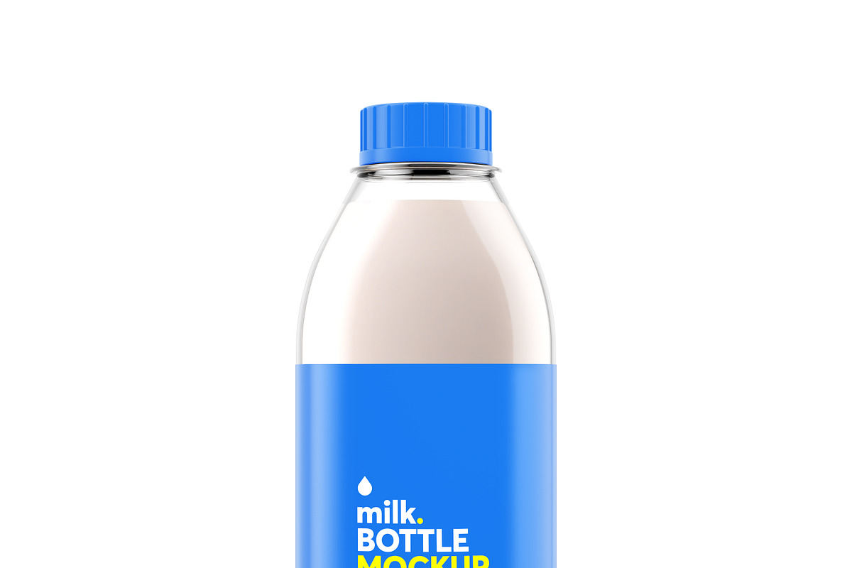 Realistic Milk Bottle Mock-up, a Print Template by Propex (Photo 8 of 9)