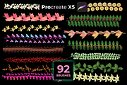 92 FLORAL brushes for PROCREATE X5, a Brush Add-On by Graphics Resources (Thumbnail 10 of 15)