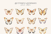 Butterfly Symphony Watercolor, an Object Graphic by Julia Dreams (Thumbnail 3 of 7)