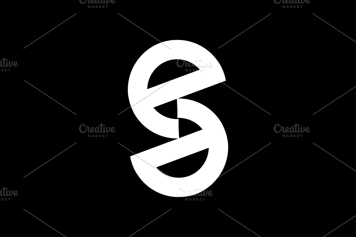 Double S-Shaped E Letter Logo preview 2