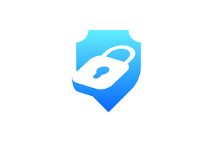 elegant shield padlock logo, a Branding & Logo Template by Rasagama Studio