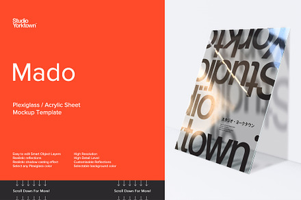 Mado Plexiglass Mockup Template