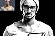 Exclusive B & W Portrait Ps Action, an Action Add-On by Studio Retouch (Thumbnail 7 of 12)