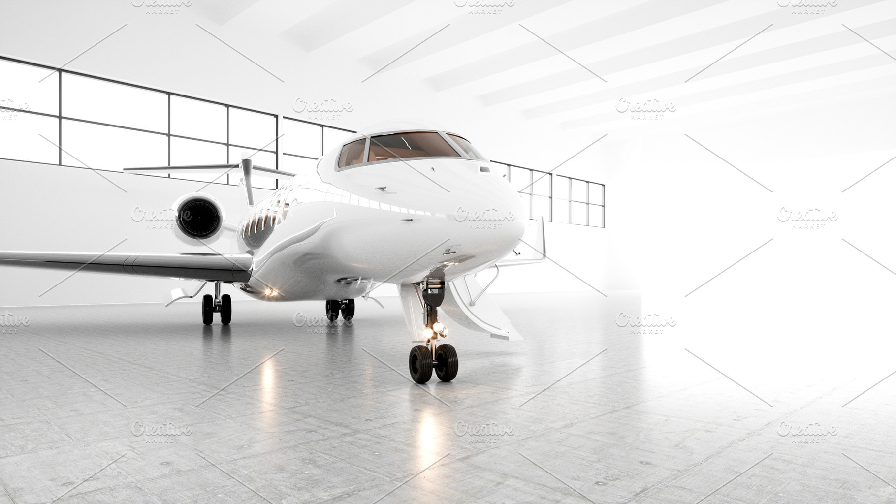 Business jet 020 containing 3d rendering, air, and aircraft, a Business Photo by SFCRCH MOCKUPS