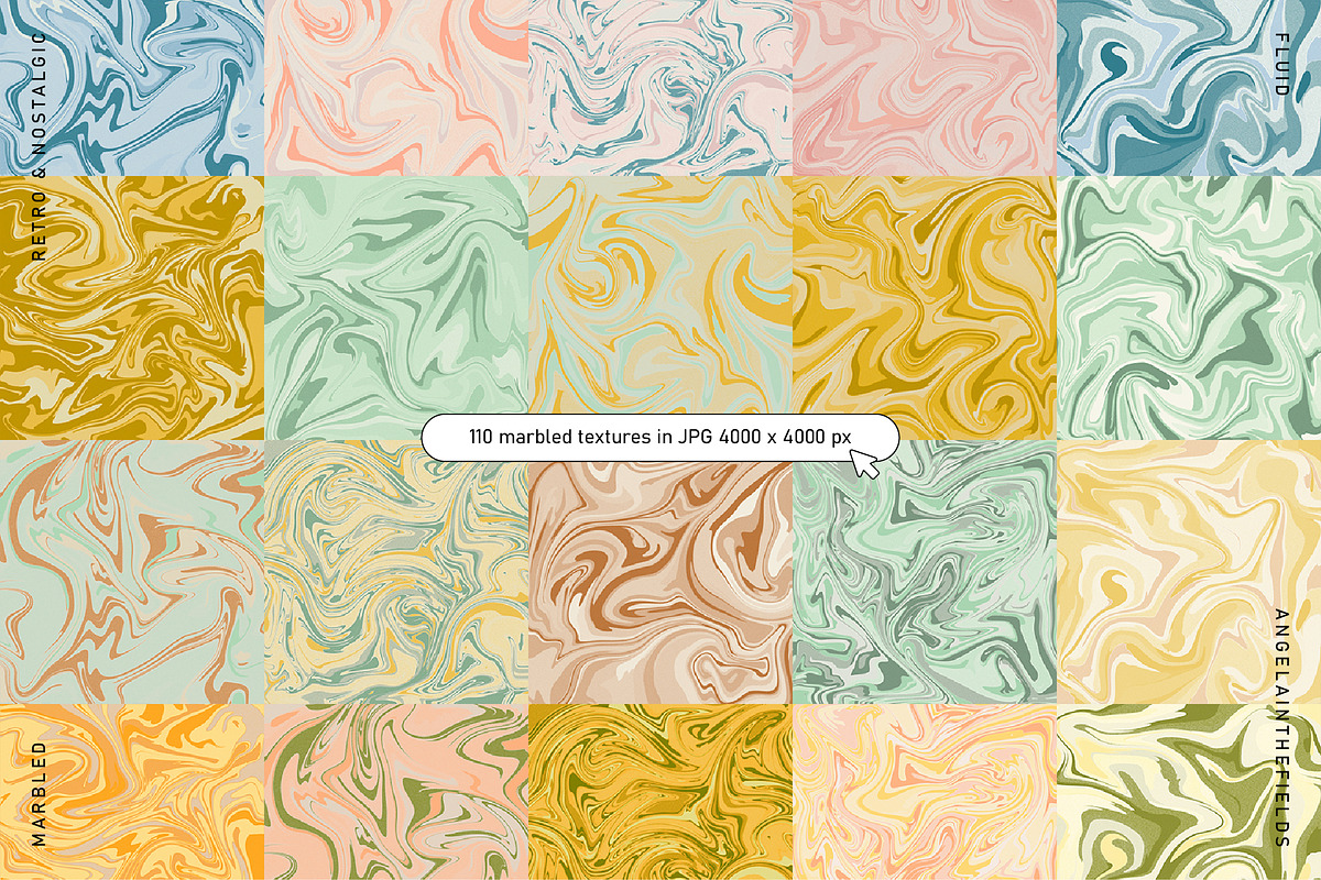 Spring Summer Marbling Textures, a Texture Graphic by angelainthefields (Photo 9 of 9)