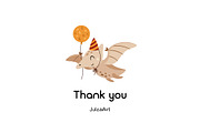 Dinosaur Birthday collection, an Animal Illustration by JulzaArt (Thumbnail 8 of 8)