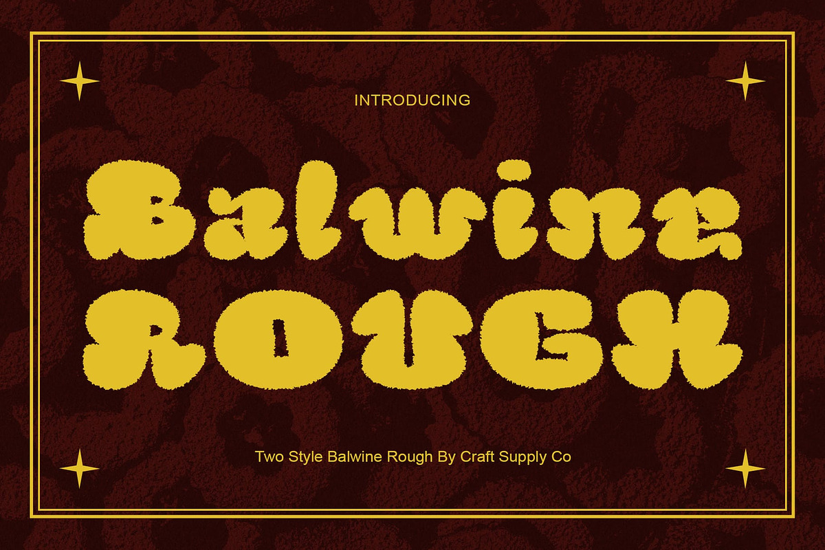Balwine Rough, a Sans Serif Font by Craft Supply Co. (Photo 1 of 8)