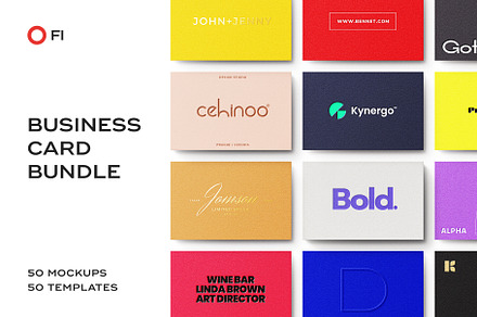 Business Card Logo Template Bundle, a Business Card Template by FoundImages