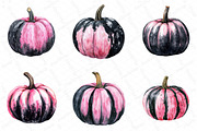 Creepy Black and Pink Fall Pumpkin, an Illustration by DreamPrint404 (Thumbnail 4 of 6)