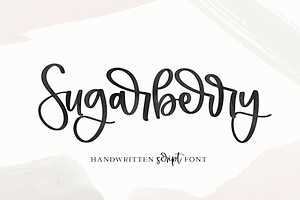 Sugarberry Handwritten Script Font