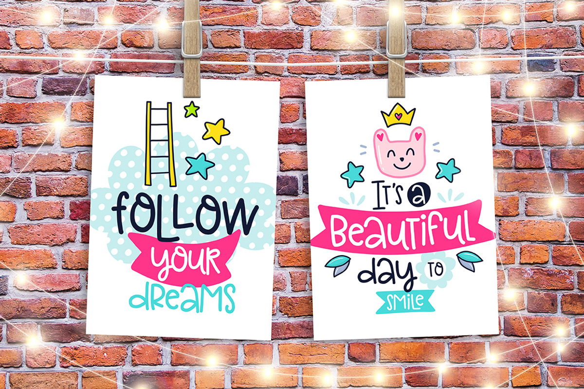 36 Funny Color Cards with Quote, a Card Template by Velliniki (Photo 5 of 7)