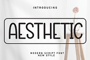 Aesthetic | Script Font, a Script Font by Scratchones (Thumbnail 1 of 8)