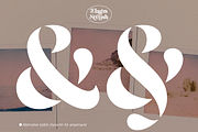 Elagra - Elegant Stencil Serif Font, a Serif Font by Sign Studio (Thumbnail 9 of 15)