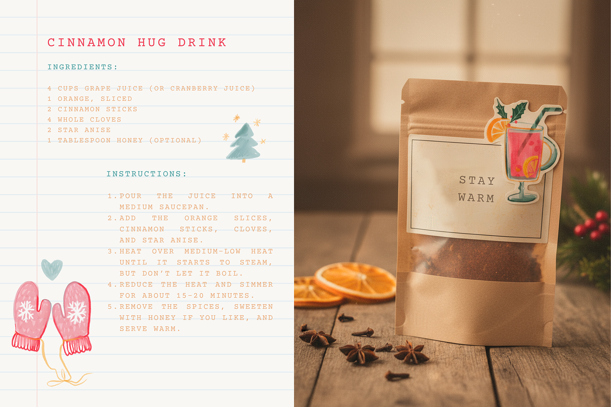 Hand Drawn Cozy Christmas Art, an Illustration by Anna's Creative Store (Photo 8 of 9)