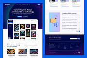 AI Generate Image Web Landing Page, a Landing Page Template by UICreative (Thumbnail 2 of 3)