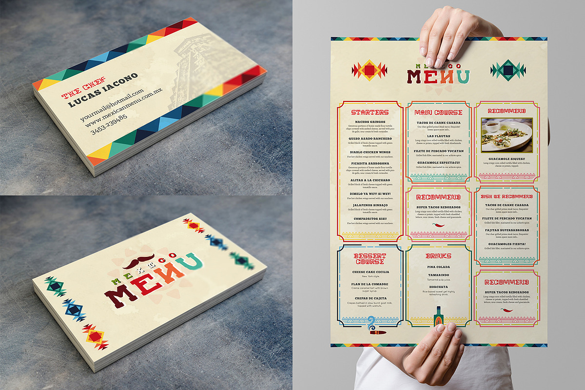 Mexican Food Menu Template, a Brochure Template by Luuqas Design (Photo 6 of 6)