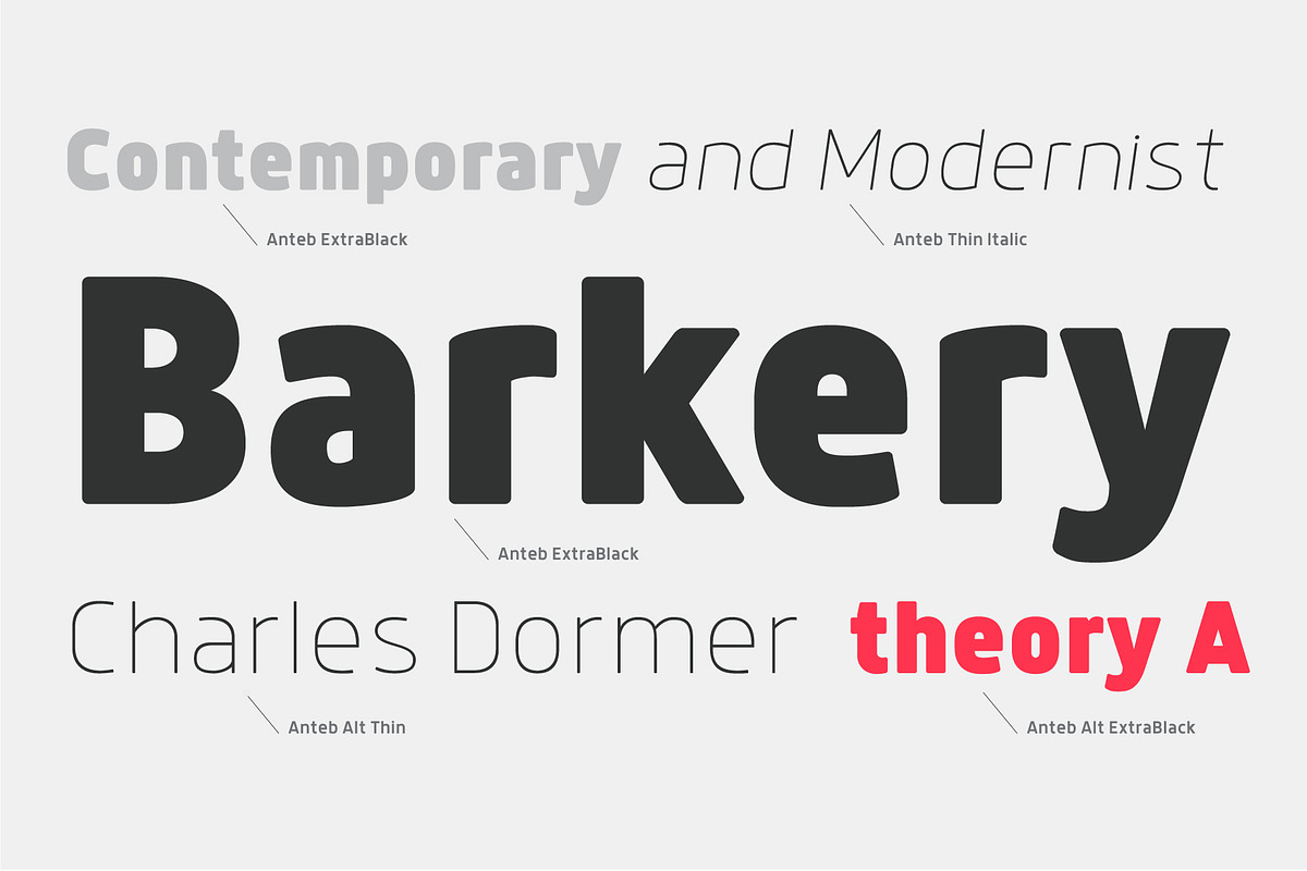 Anteb Font, a Sans Serif Font by Typesketchbook Foundry (Photo 2 of 8)