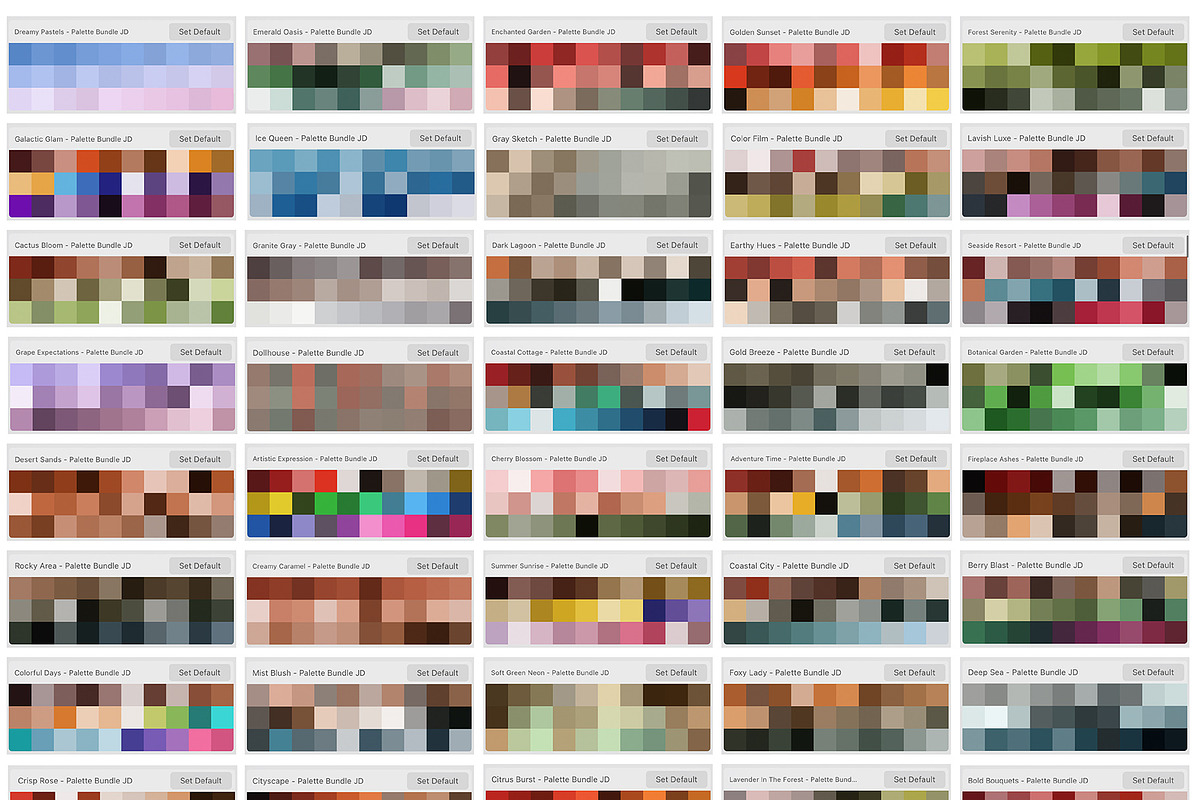 Color Palette Bundle for Procreate, a Palette Add-On by Julia Dreams (Photo 6 of 8)