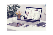 MacBook Pro Office Mockups, an iPhone Mockup by Mockups & Illustrations (Thumbnail 7 of 11)