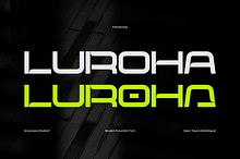 Luroha | Modern Futuristic Font