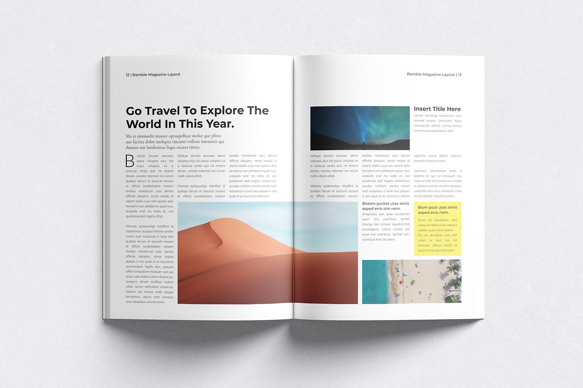 Luxury Travel Magazine Template preview 8