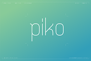 Piko, a Sans Serif Font by Foundry73 (Thumbnail 1 of 7)