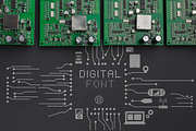 DIGITAL, a Font by Dz Akali (Thumbnail 2 of 5)