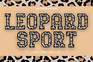 Leopard Sport - Decorative Font