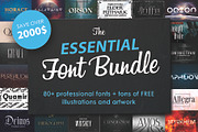 Font Bundle: 80+ professional fonts, a Font by Dene Studios (Thumbnail 1 of 31)