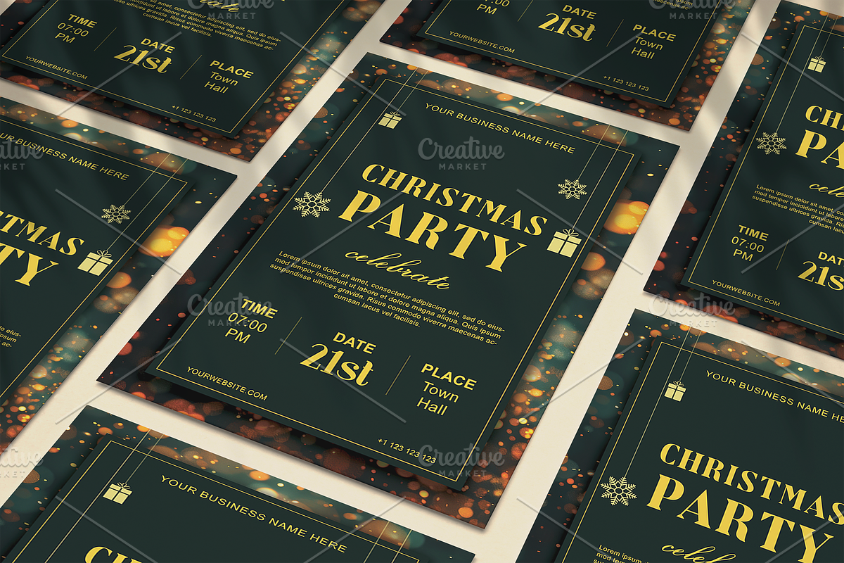 Festive Flyer, a Flyer Template by Tzochko (Photo 1 of 5)
