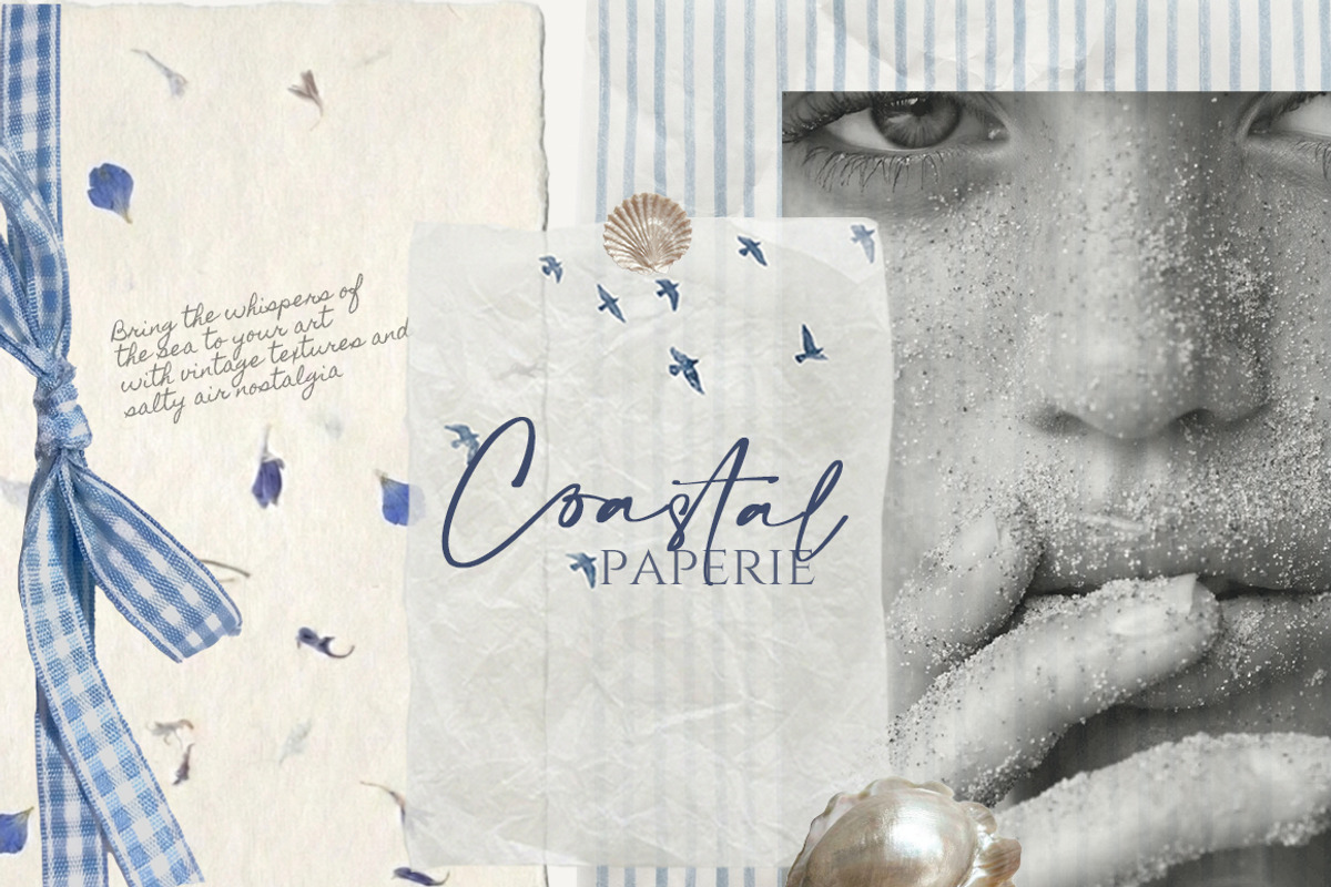 Coastal paper 180+ Vintage textures, an Object Graphic by 60secondsArt (Photo 2 of 12)