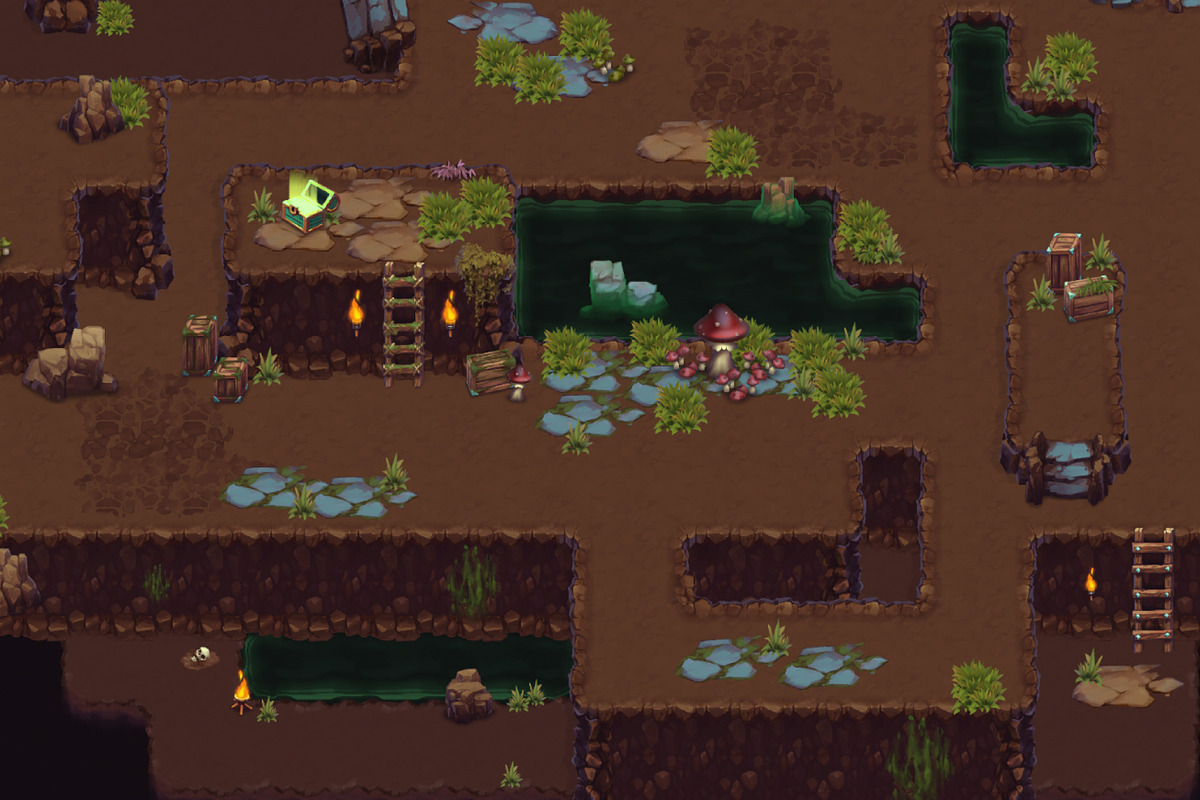 Cave Abyss Top-Down Tileset, a Graphic by LudicArts (Photo 4 of 5)