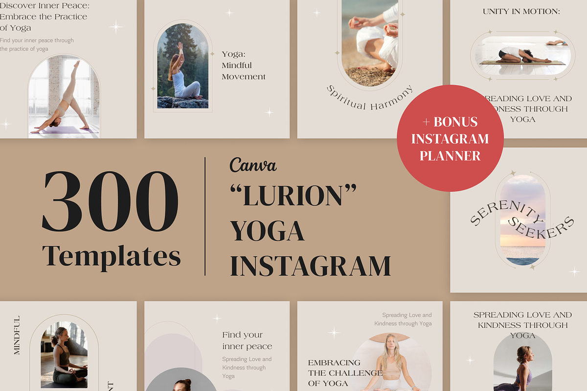 Lurion Instagram templates Canva, a Social Media Template by VeliusCreativeStudio (Photo 1 of 9)