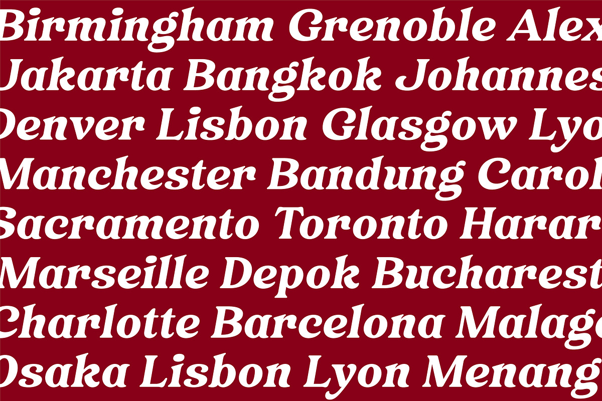 Heigan - Retro Font Family, a Serif Font by Grezline Studio (Photo 7 of 13)