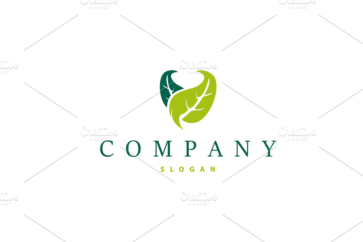 Leaf logo design template simple, a Branding & Logo Template by Maylianaw28