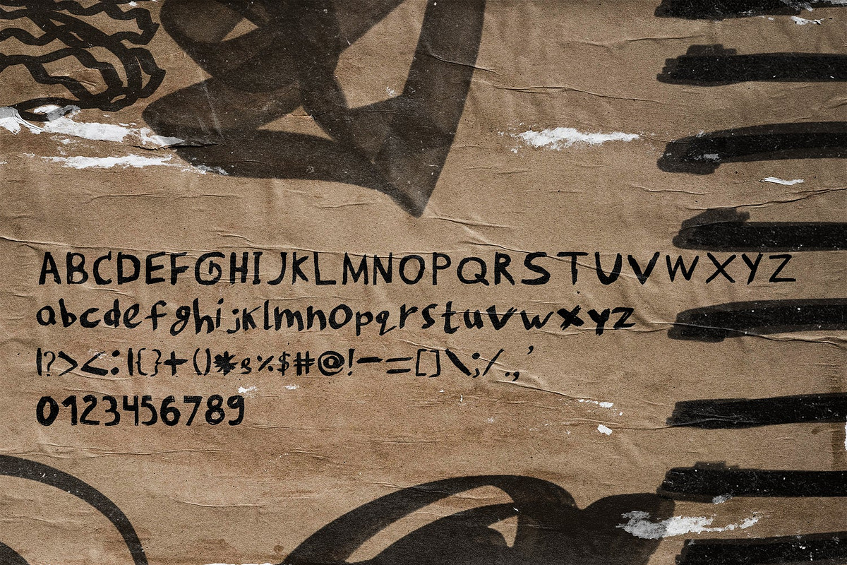 Anti-Font #1 Anti-Design Collection, a Handwritten Font by bbymedia.store (Photo 4 of 4)