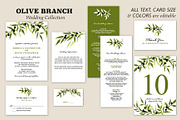Olive Branch Wedding Collection, an Invitation Template by La Bella Rue (Thumbnail 1 of 3)