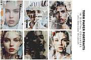 Torn Paper Portraits Collages, a Person Illustration by Digital Art Creations (Thumbnail 3 of 10)