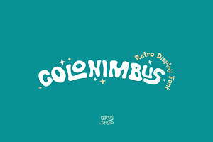 Colonimbus Display Font, a Handwritten Font by GRVS Studio