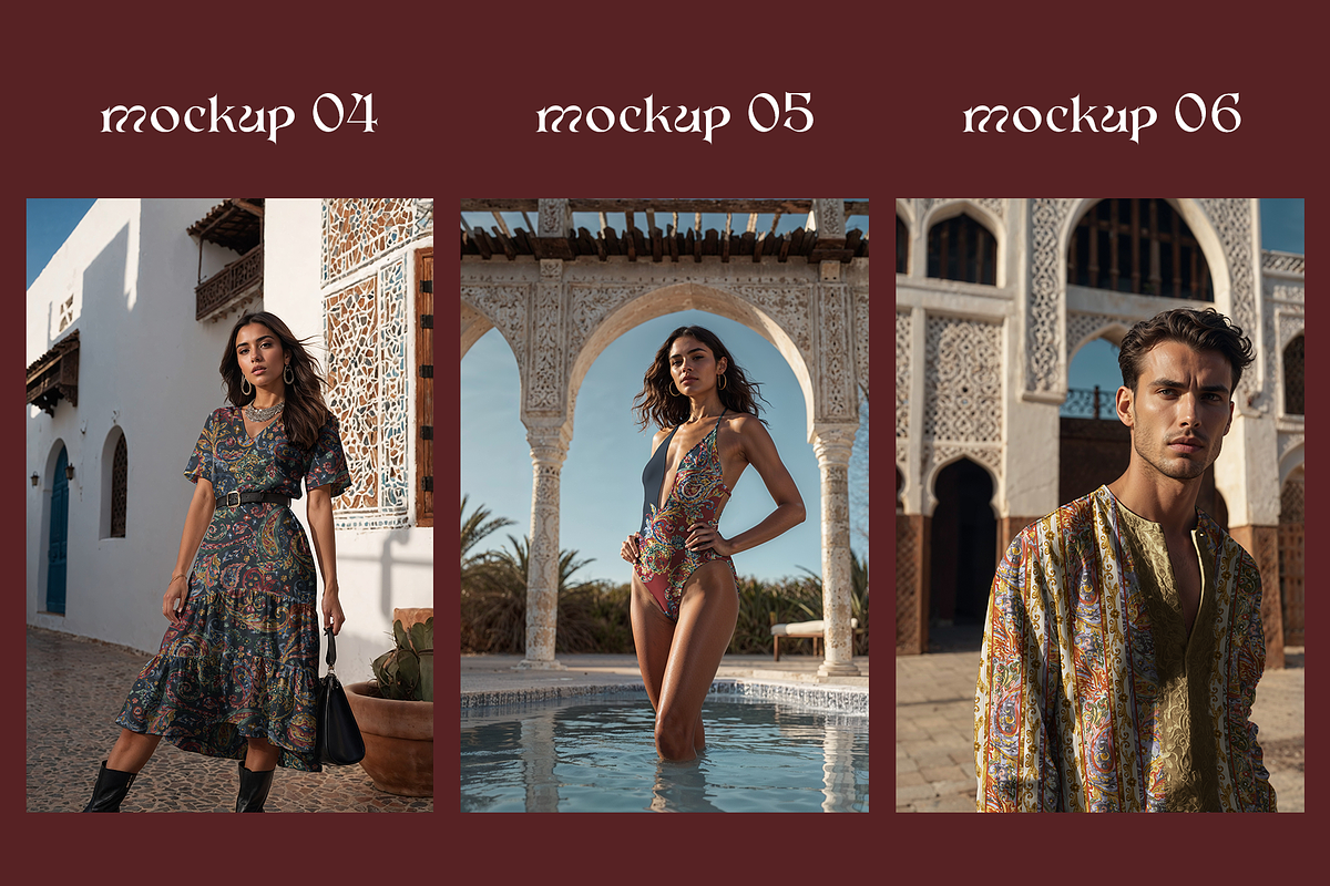 Moroccan dream mockup bundle - 07, a Mockup by Apparel Mockups (Photo 3 of 5)
