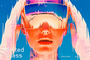 Melted Glass Photo Effect