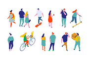 Cartoon People isometric characters, a Person Illustration by Vector_Art (Thumbnail 8 of 10)