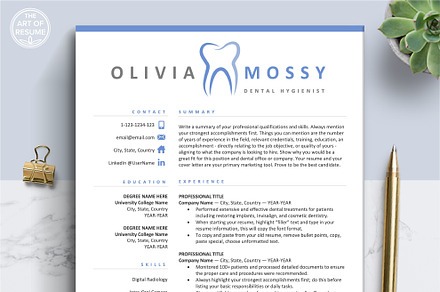 Hygienist Dental Dentist Resume CV