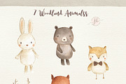 Woodland Friends, an Animal Illustration by Flora+Bear (Thumbnail 2 of 5)