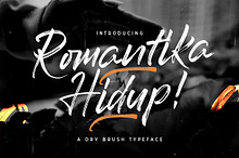 Romantika Hidup - Brush Script Font