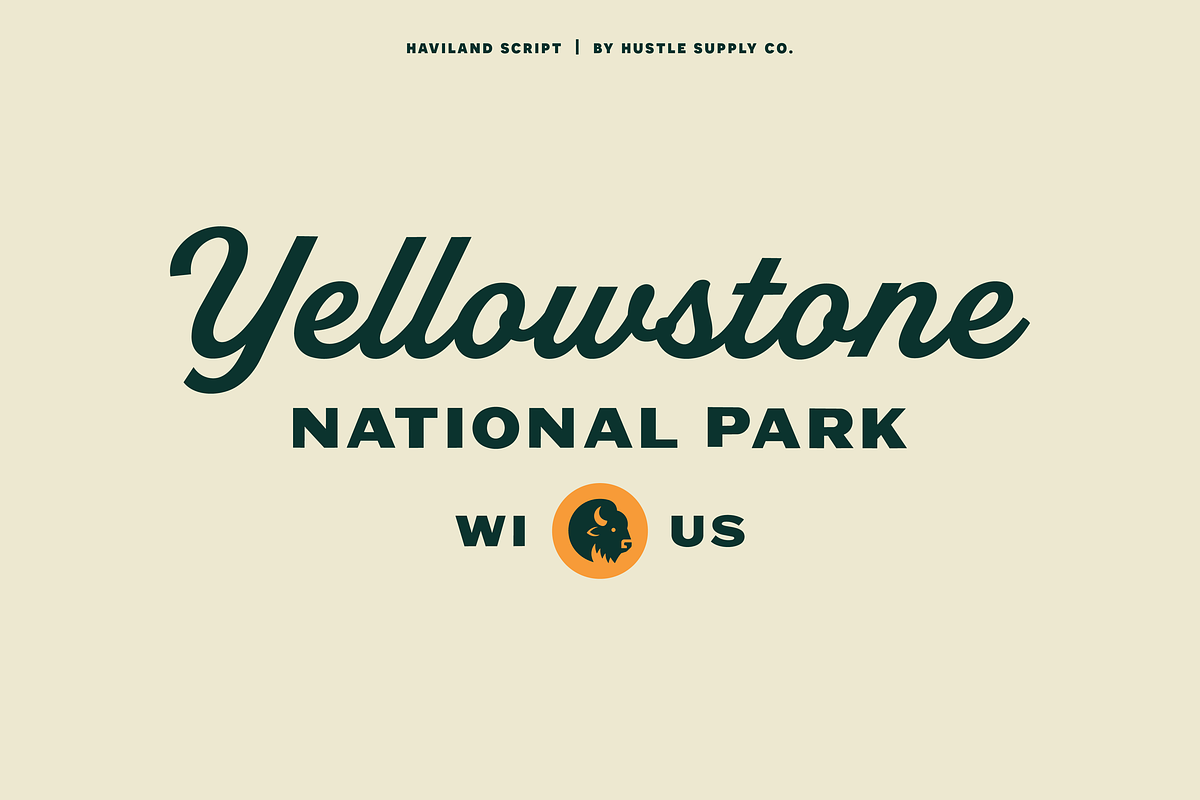 Haviland Script, a Script Font by Hustle Supply Co. (Photo 5 of 10)