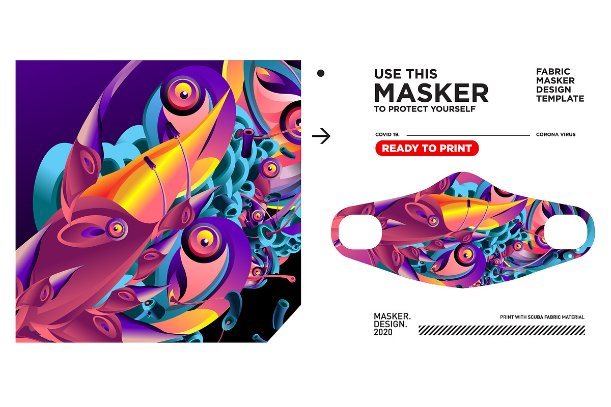 Cute Masker Design & mockup, a Mask Mockup by singpentinkhappy (Photo 14 of 16)