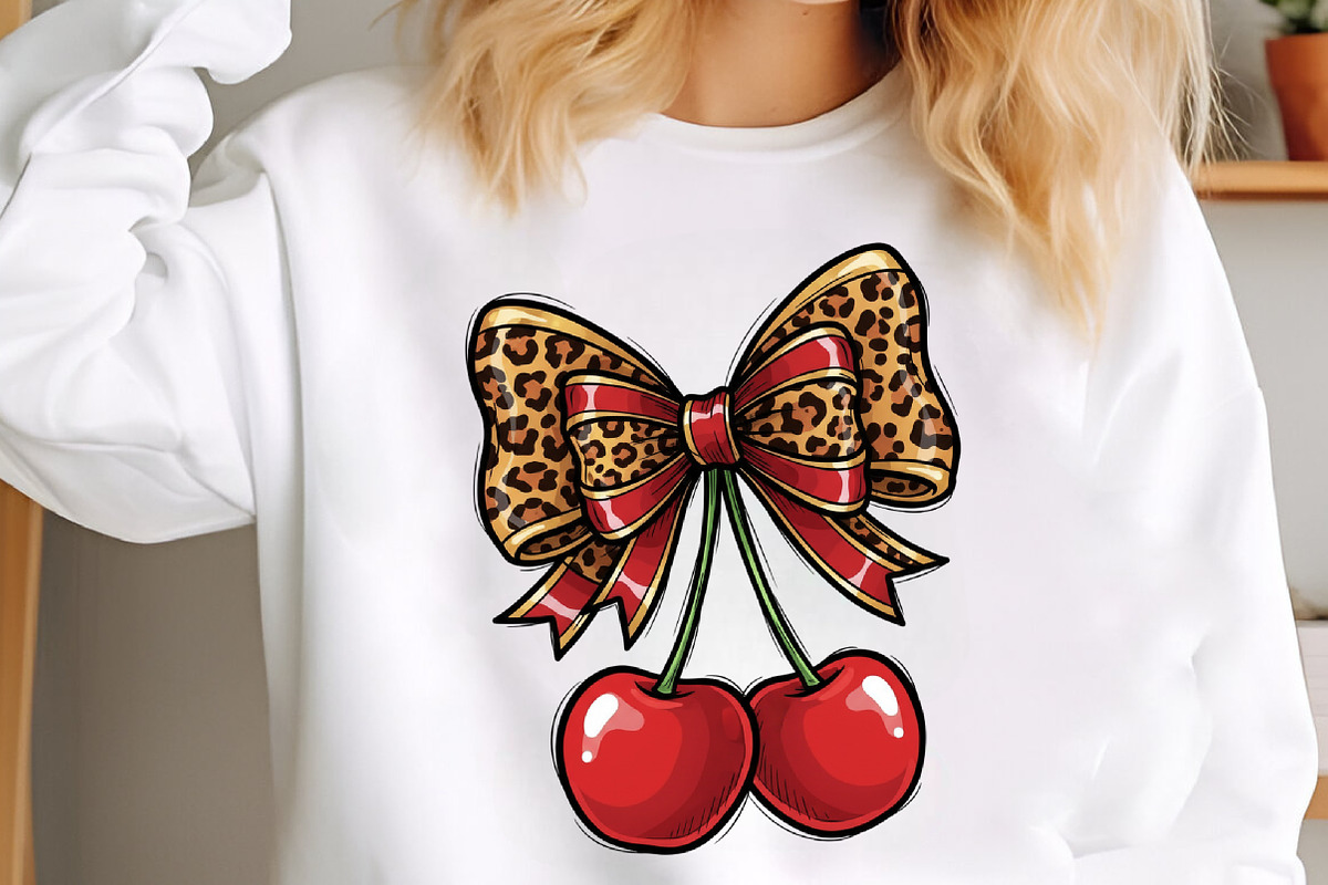 Cherry Leopard Coquette Bow Png, an Illustration by Libby Wishes (Photo 5 of 8)