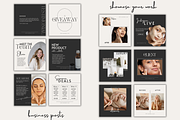 Skincare Instagram Templates Black, a Social Media Template by Faytemplates (Thumbnail 5 of 7)